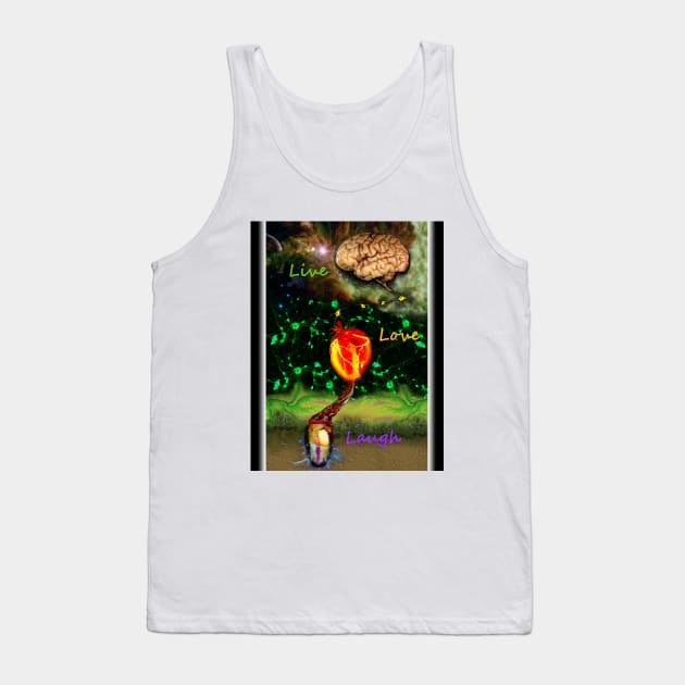 Live Laugh Love Tank Top by sapanaentertainment